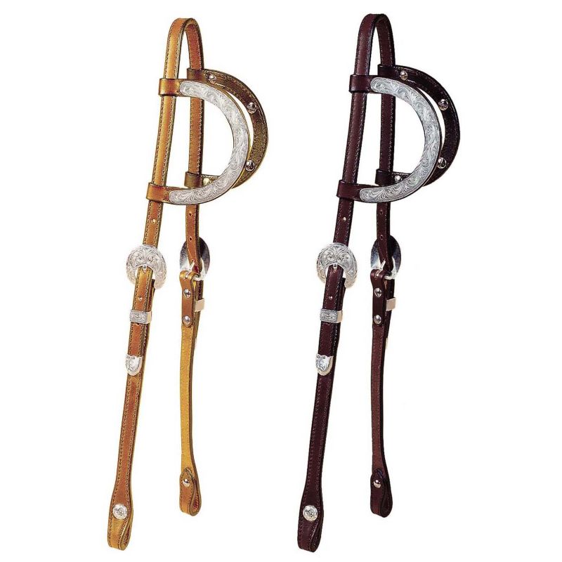 Tory Silver Oklahoma Double Ear Headstall