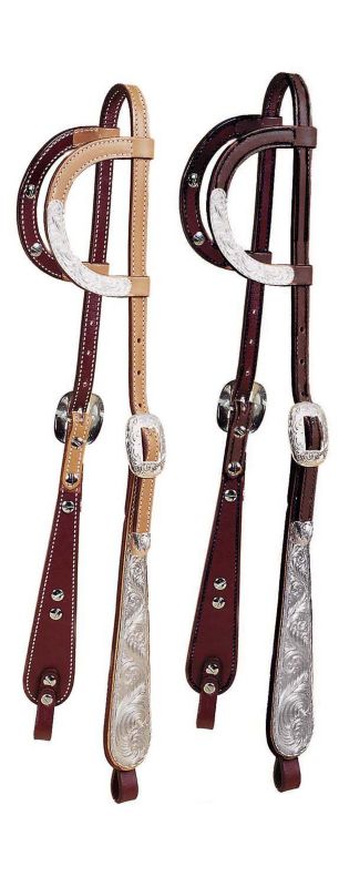 Tory Silver Buckaroo Double Ear Headstall