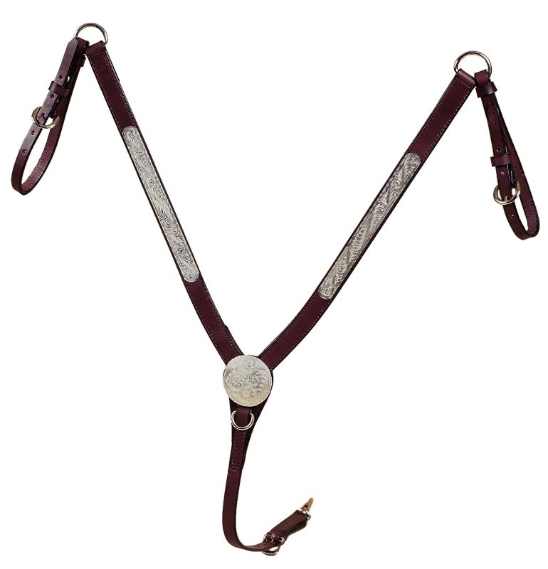 Tory Silver Oklahoma Straight Breast Collar