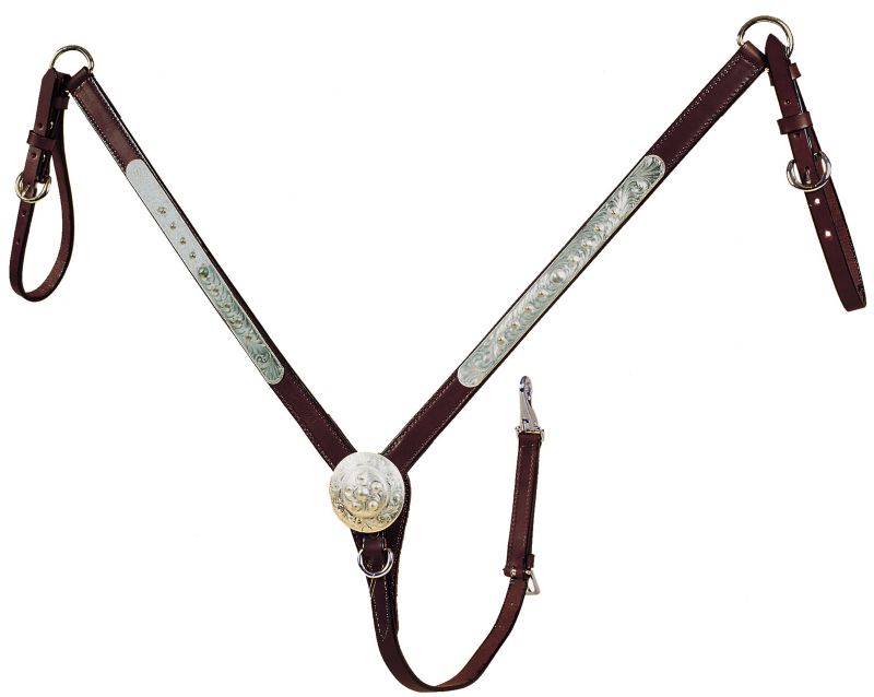Tory Silver Pecos Bill Straight Breast Collar