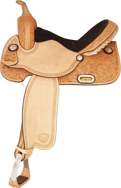Tex Tan Run for the Money Western Barrel Saddle