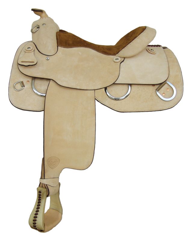 Tex Tan Roughout Trainer Saddle