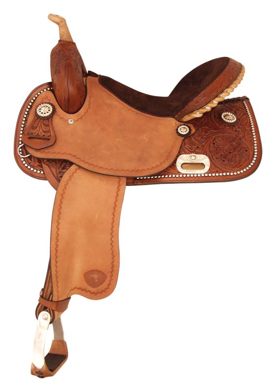 Tex Tan Go Round Barrel Saddle