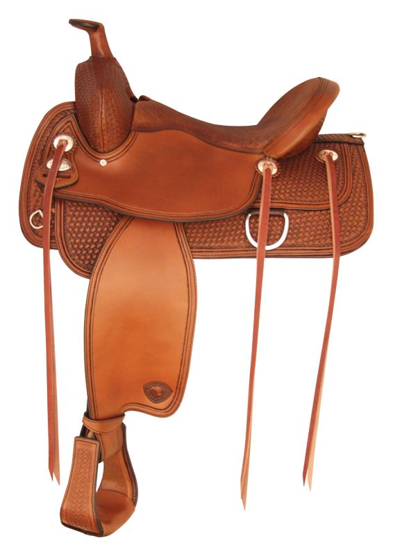 Tex Tan Benton Flex Western Trail Saddle