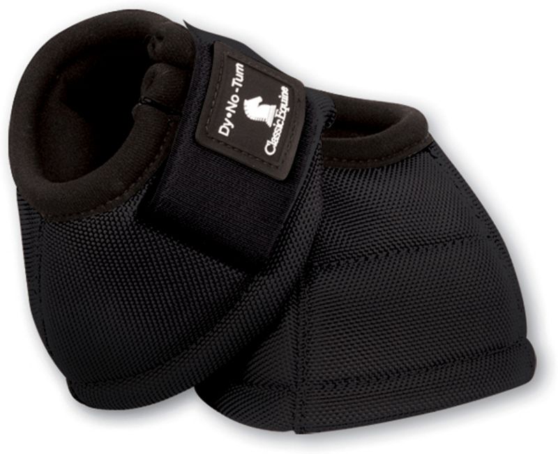 Classic Equine DyNO No-Turn Bell Boots L  Black