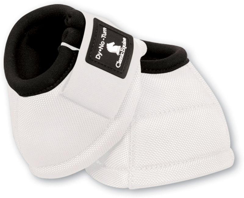 Classic Equine DyNO No-Turn Bell Boots L  White