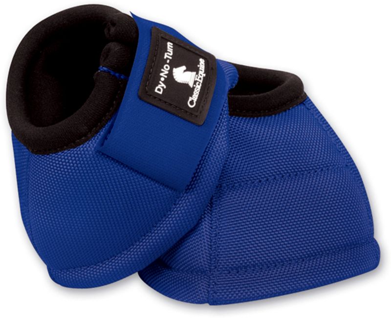 Classic Equine DyNO No-Turn Bell Boots L  Blue
