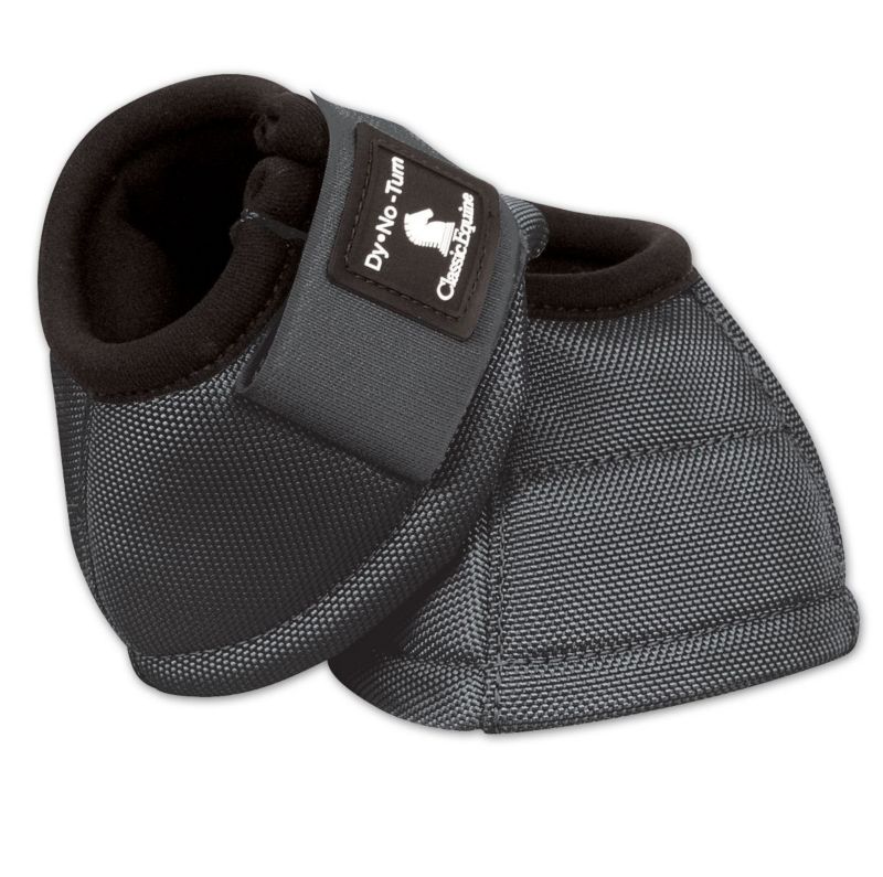 Classic Equine DyNO No-Turn Bell Boots L  Charcoal