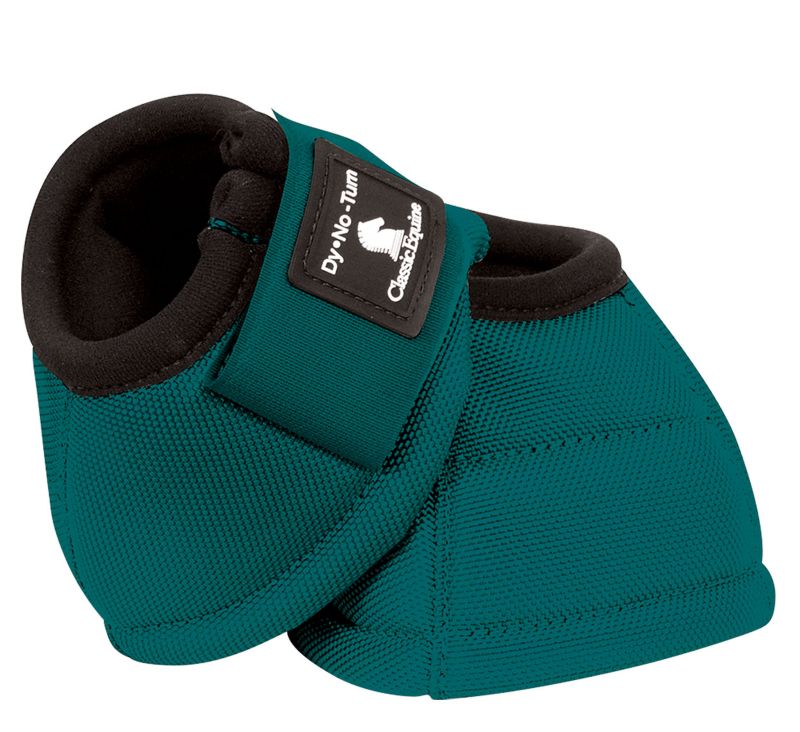 Classic Equine DyNO No-Turn Bell Boots M  Green