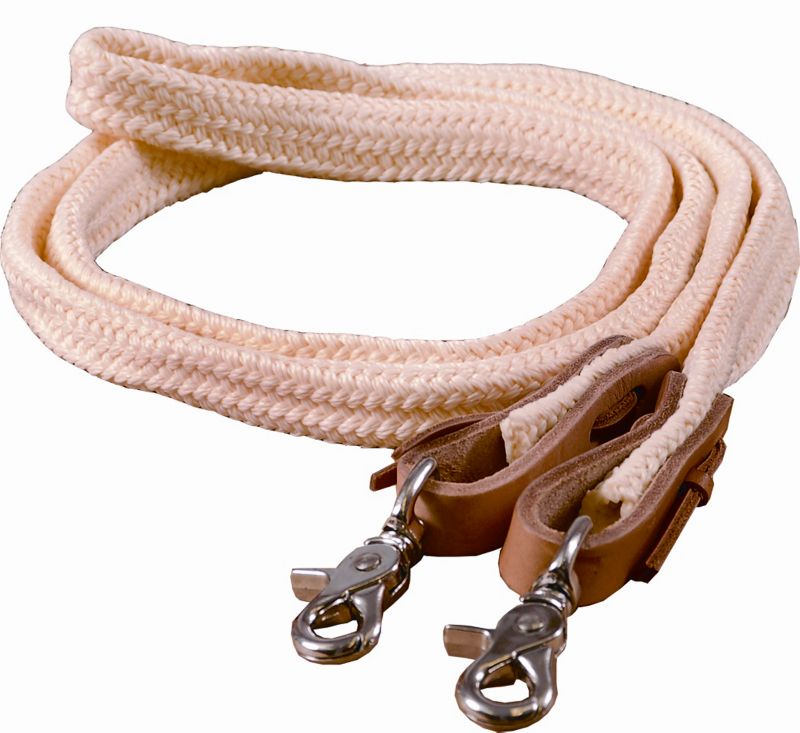 Mustang Waxed Flat Braided Poly Roping Rein