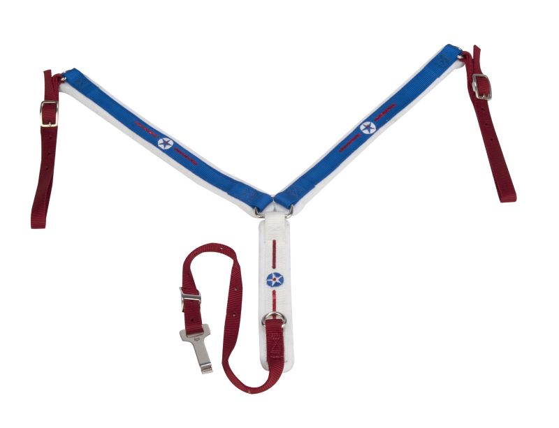 Triple E Patriotic Nylon Straight Breast Collar