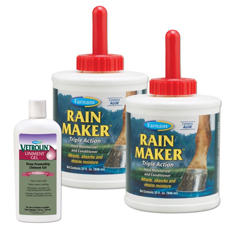 2 Farnam Rain Maker with FREE Vetrolin Liniment Gl