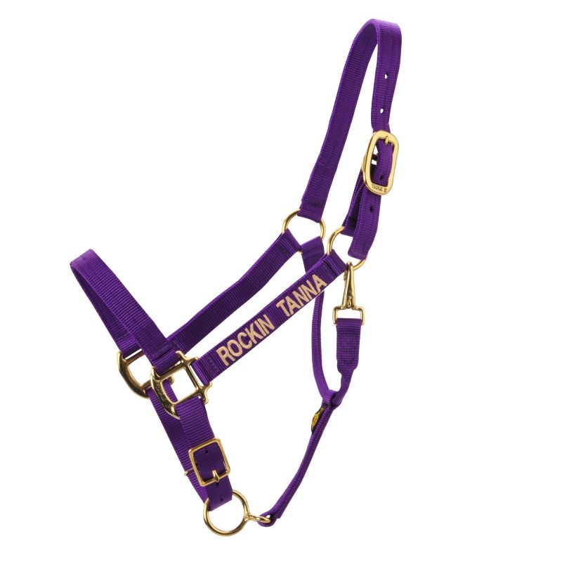 Triple E Personalized Adj Nylon Halter w/Snap