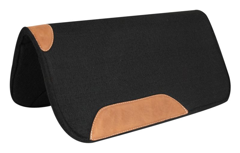 Mustang Felt Square Pad with Wear Leathers