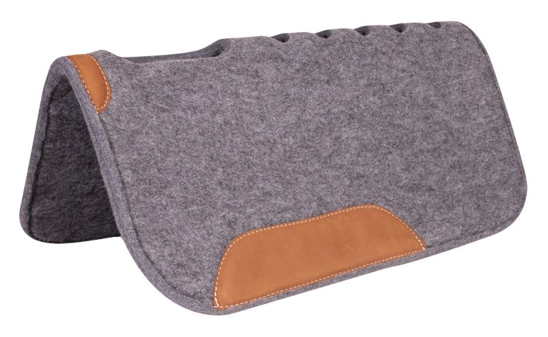 Oval Cut Back Vented Pad with Wear Leathers
