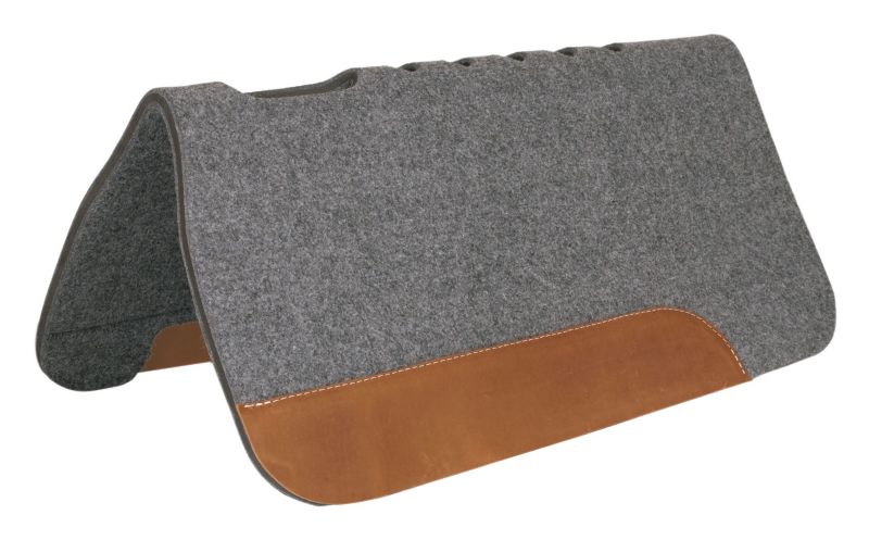 Mustang Pro-Ride Vented Felt Pad with Wear Leather
