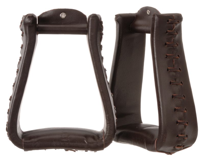 Tough-1 Leather Roper Stirrups