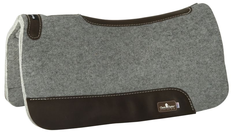 Classic Equine Grey Wool Felt Saddle Pad