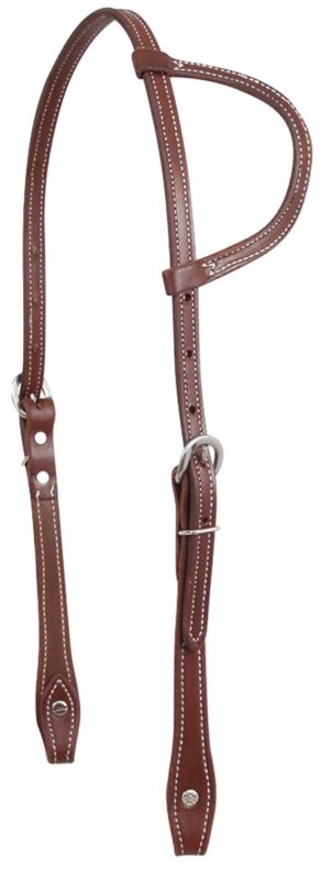 Martin Stitched One Ear Headstall Chicago Screw