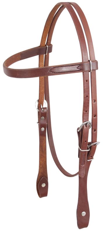 Martin Simple Browband Headstall Chicago Screw