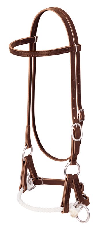 Weaver Latigo Leather Single Rope Side Pull