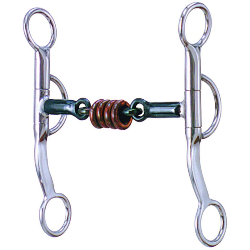 Weaver SS Copper Ring Dogbone Double Rein Bit
