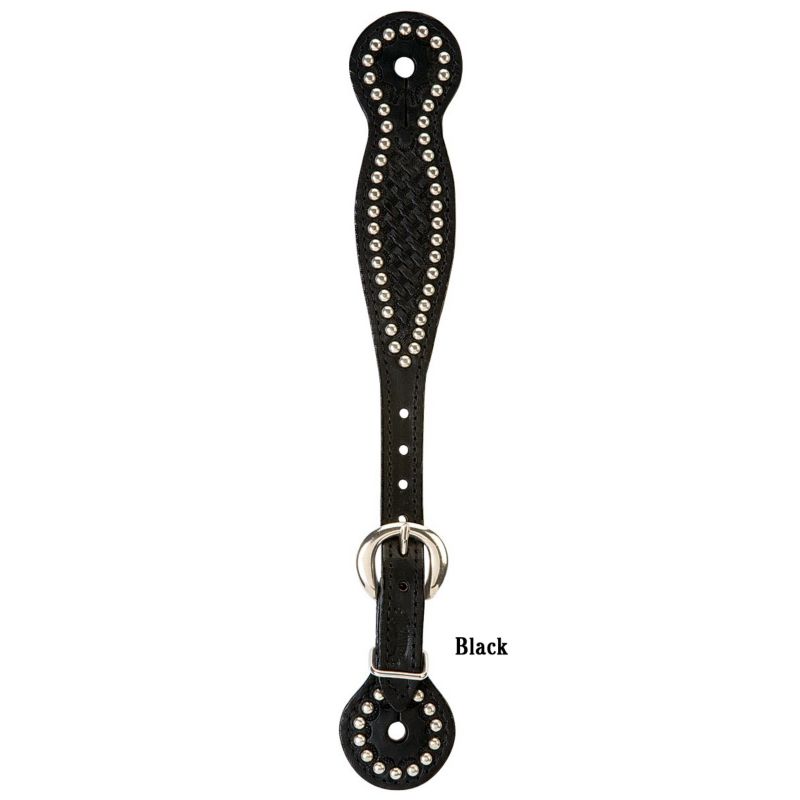 Weaver Basket Stamp Thin Spur Straps w/Spots