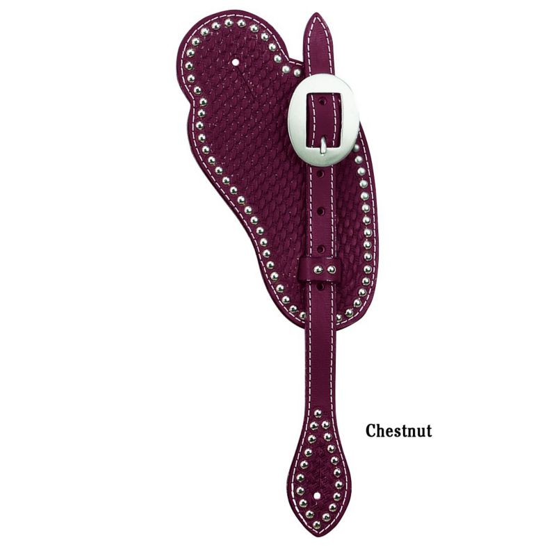 Weaver Basket Weave Cowboy Spur Straps w/Spots