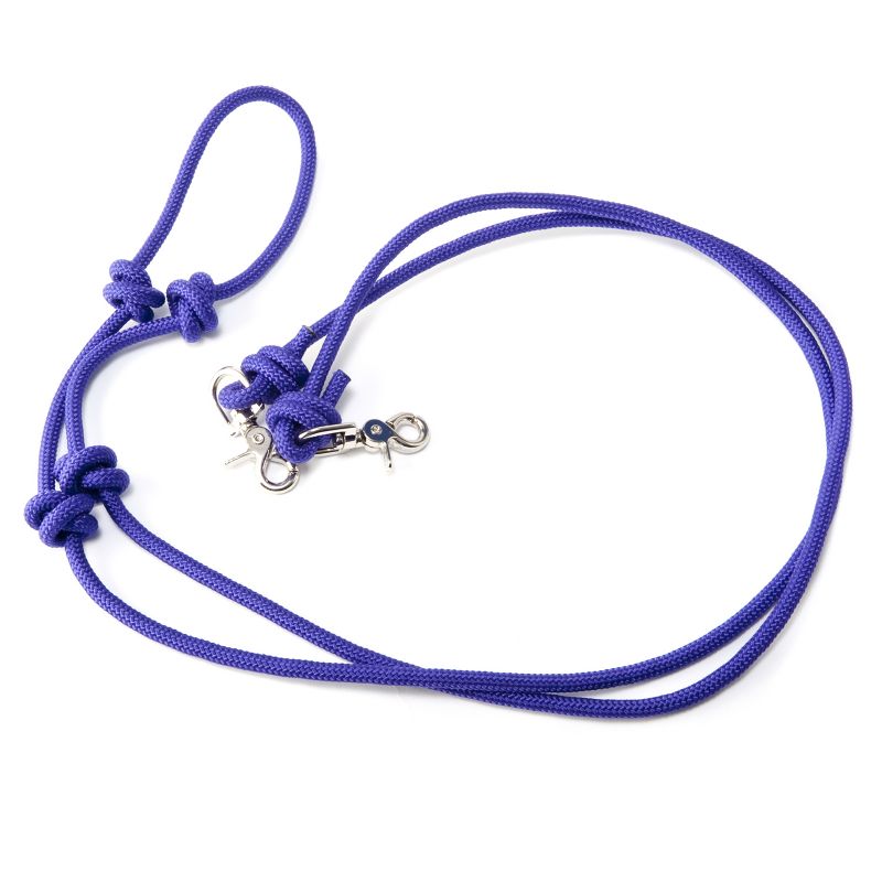 Western Poly Rope Trail Rein Purple
