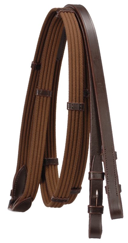 Silver Fox Cotton Web Reins Brown Best Price