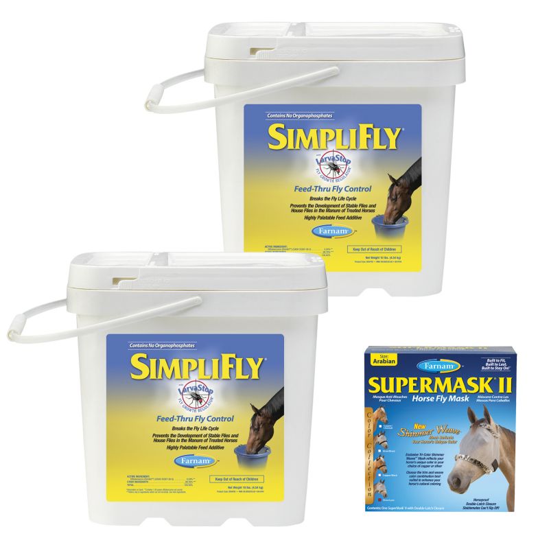 Farnam SimpliFly 20lb 2-Pack Plus SuperMaskII FREE