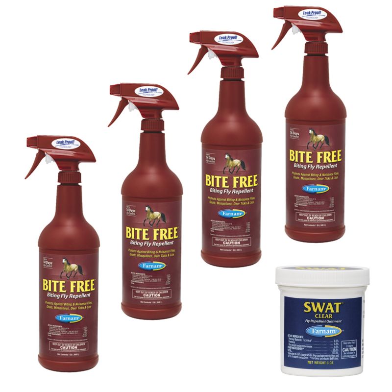 FARNAM BITE FREE 4 PACK WITH FREE SWAT OINTMENT