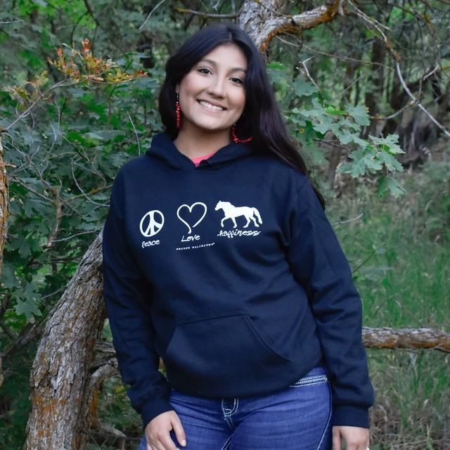 Peace Love Horses Hoodie