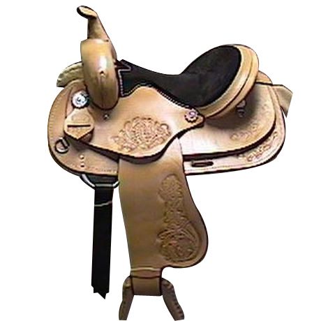 HH Saddlery Floral DBL Skirt All Around Saddle