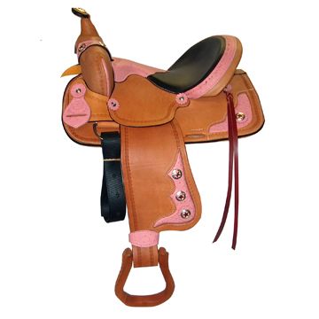 HH Saddlery Pink Texas Star All Around Saddle
