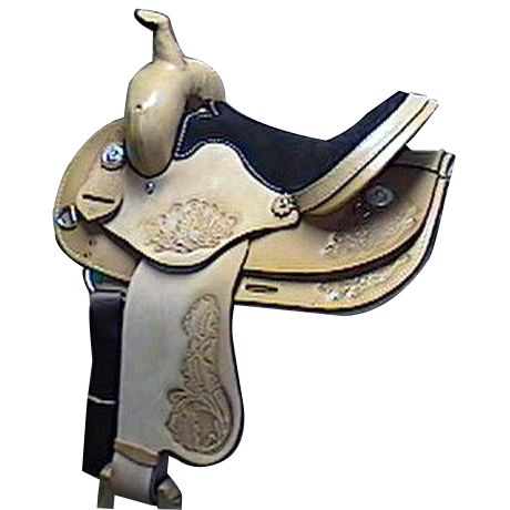 HH Saddlery Roughout Floral All Around Saddle