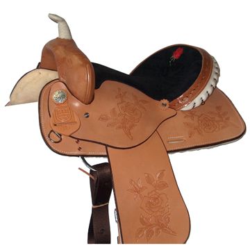 HH Saddlery Rose Square Skirt Barrel Saddle