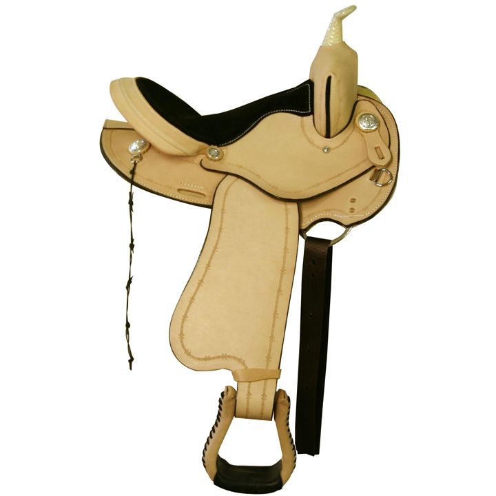 HH Saddlery Barbwire Border Barrel Saddle