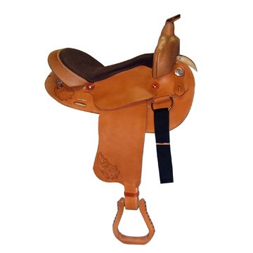 HH Saddlery Spot Oak Round Barrel Saddle