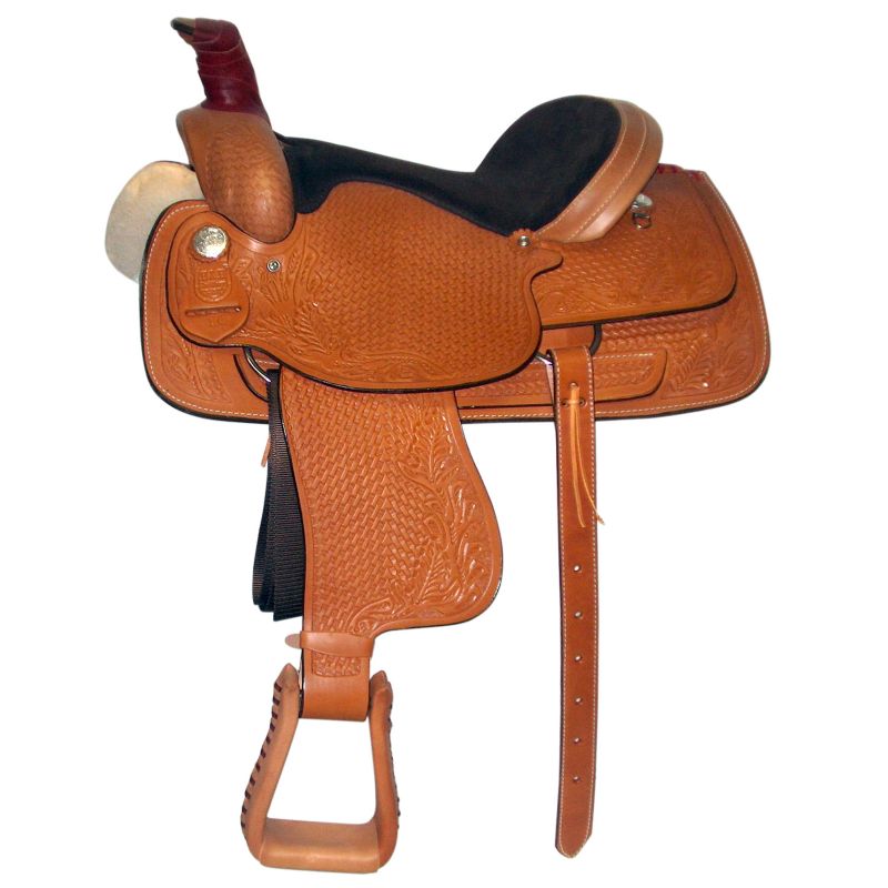 HH Saddlery Full Tooled Roper Saddle