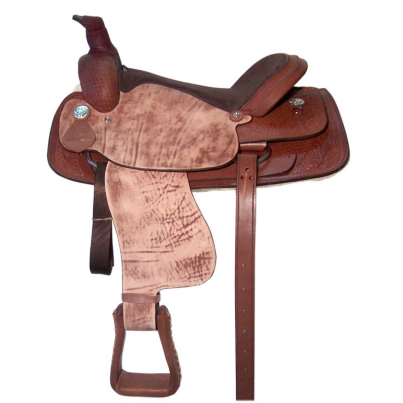 HH Saddlery Cowboy Roughout Roper Saddle