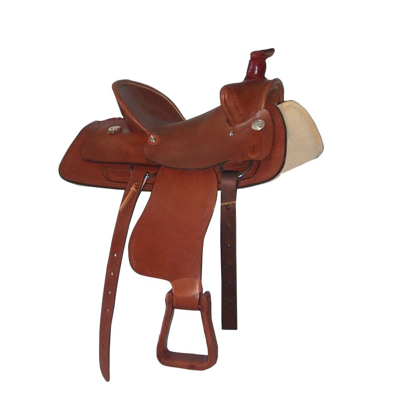 HH Saddlery Swept Back Hard Roper Saddle