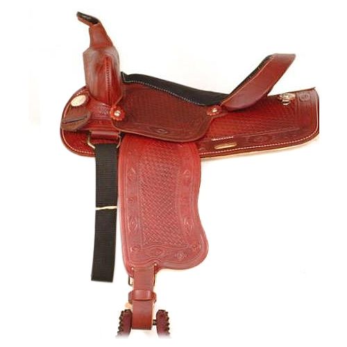 HH Saddlery Navajo Tooled Pleasure Saddle