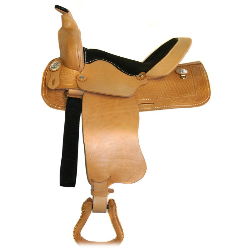 HH Saddlery Smooth Fender Jockey Trail Saddle