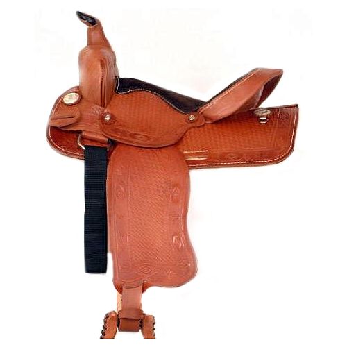 HH Saddlery Navajo Tooled Pleasure Saddle