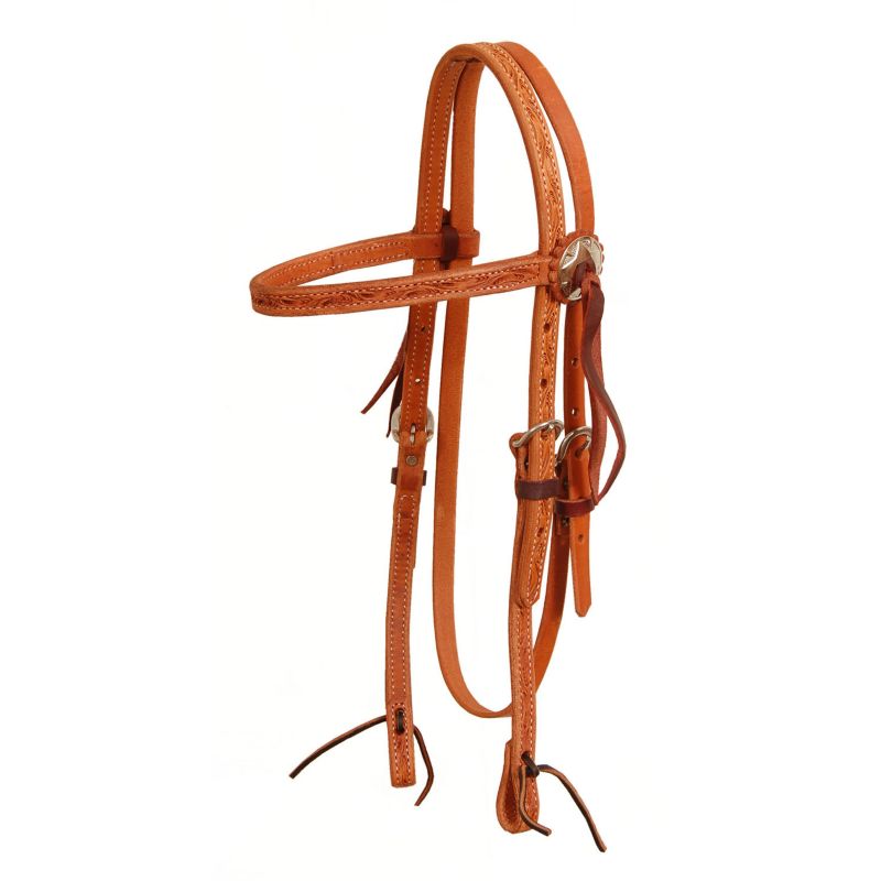 American Saddlery Floral Swirl Browband Headstall