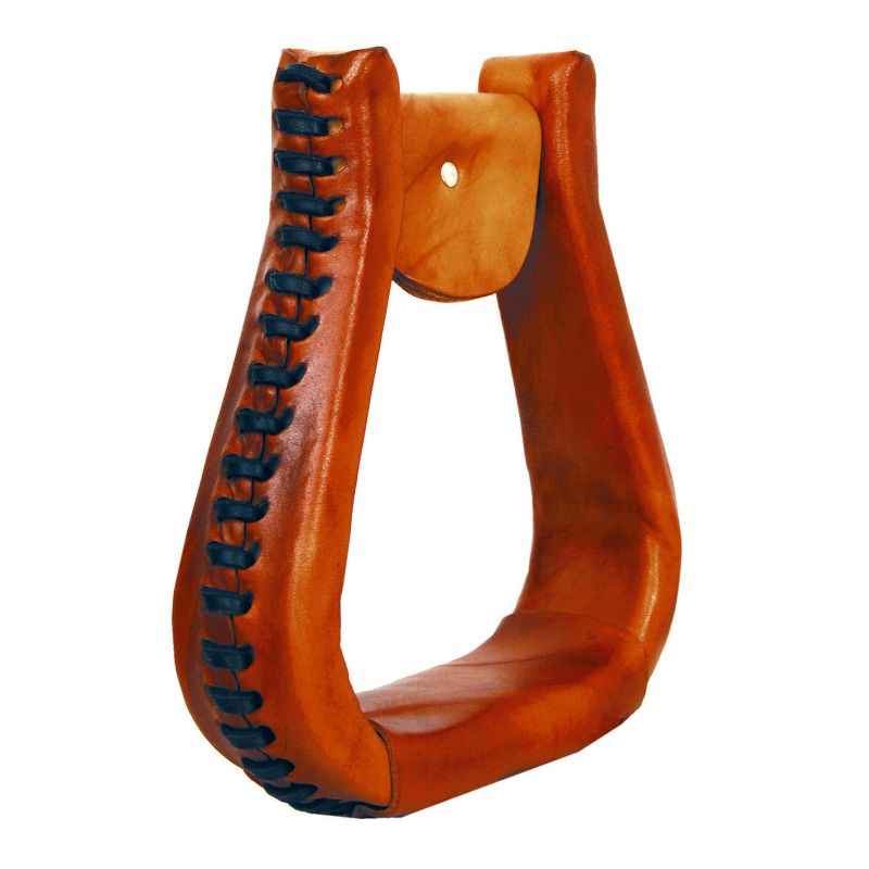 American Saddlery EX-Wide Leather Visalia Stirrups