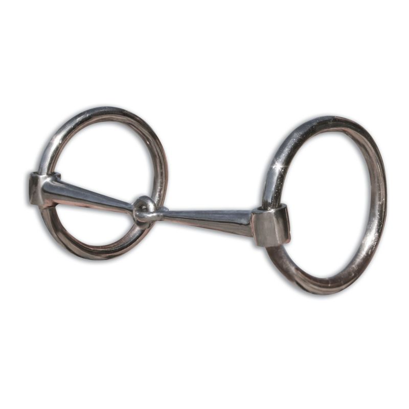 Bob Avila Copper Inlay Snaffle O-Ring Bit
