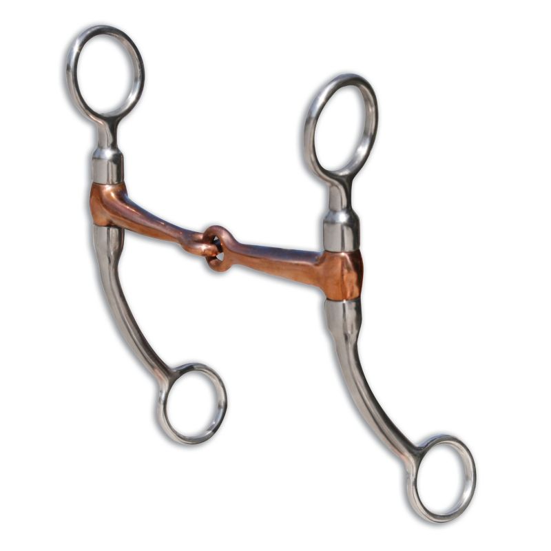 Bob Avila Copper Snaffle Tom Thumb Grazing Bit