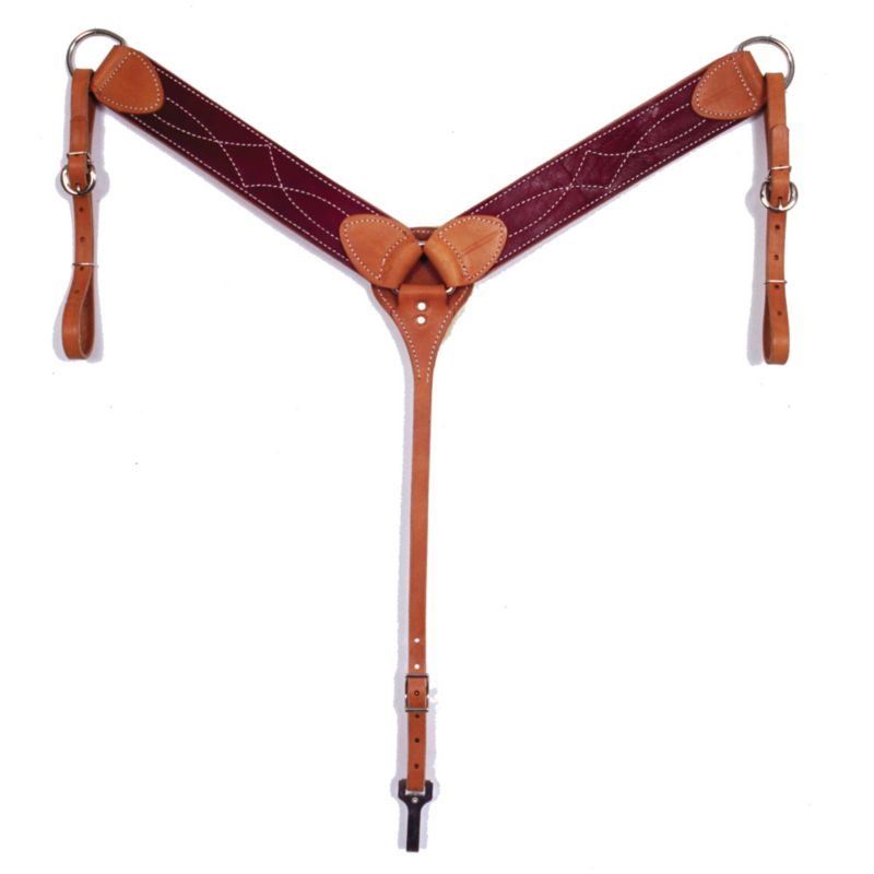 Fabtron Wide Latigo Lined Straight Breast Collar